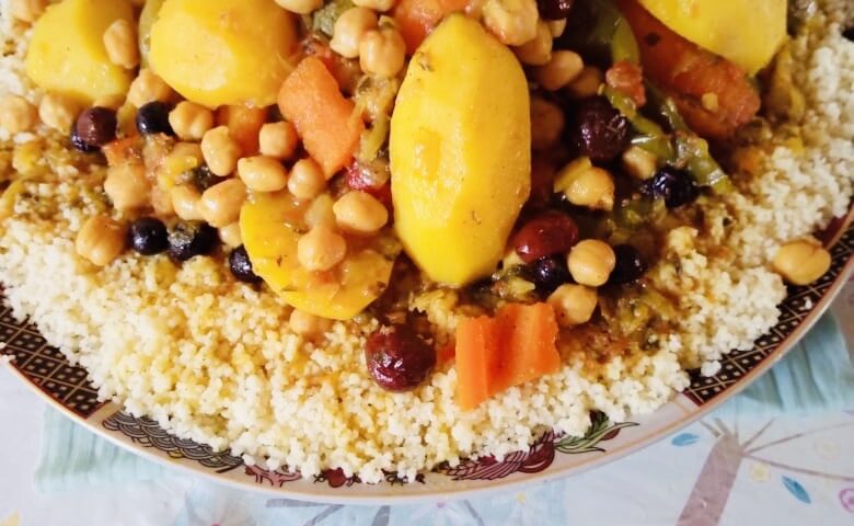 Traditional Moroccan Couscous dish